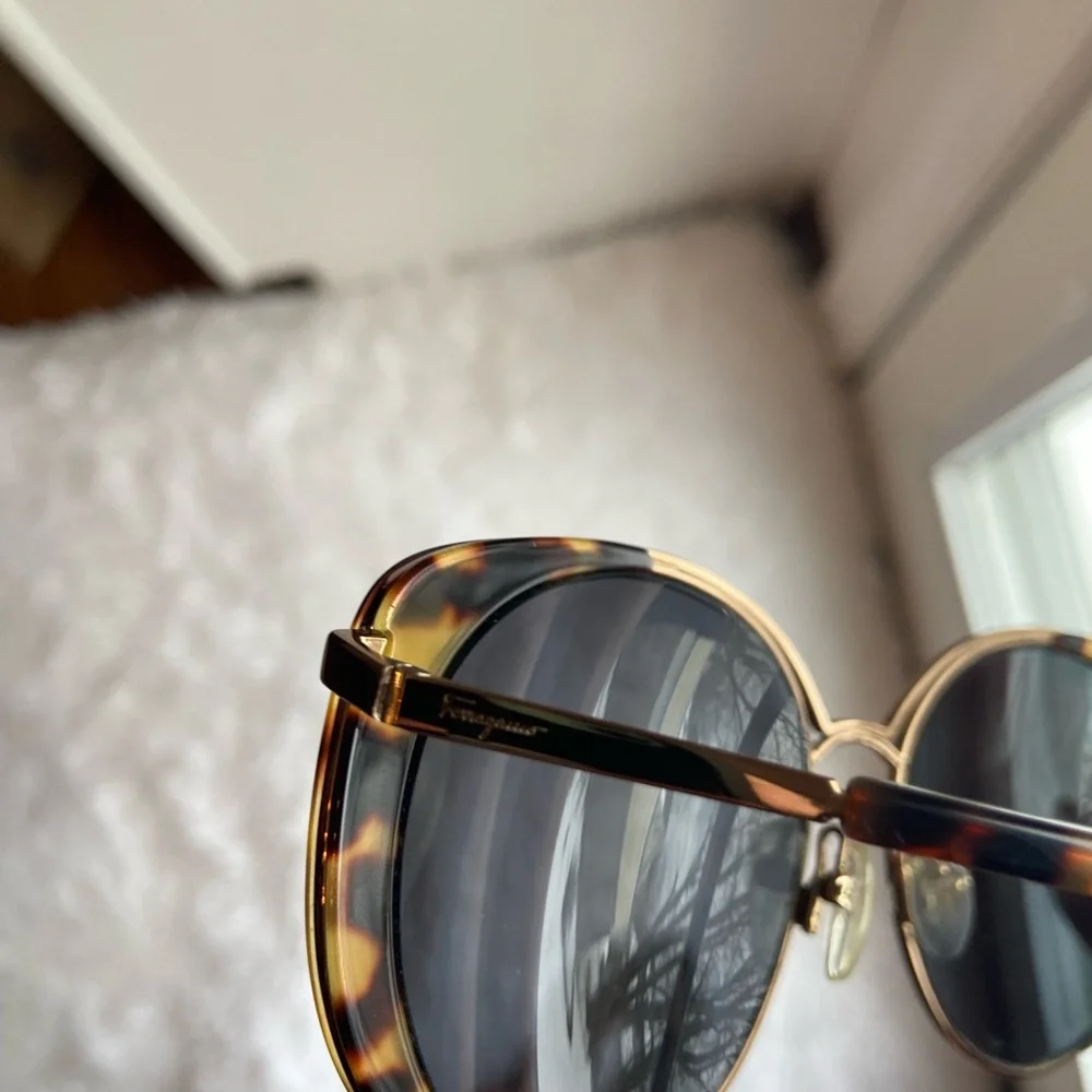 Salvatore Ferragamo Sunglass Frames SF207S 766 Amber Gold Tortoise 60mm